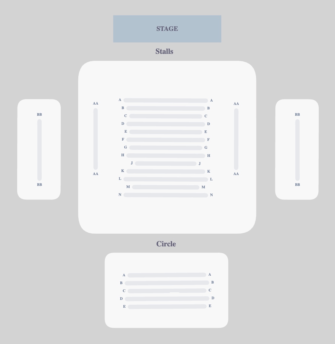 Seating plan for Coven at Kiln Theatre