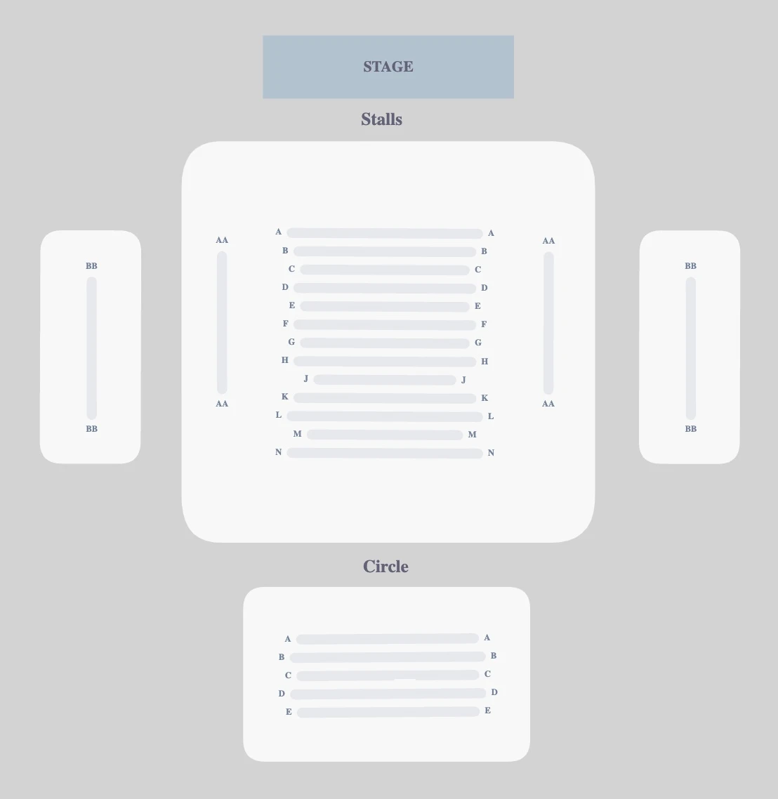 Kiln Theatre seating plan