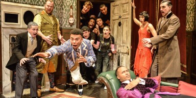 Photo credit: Cast of The Play That Goes Wrong (Photo by Helen Murray)