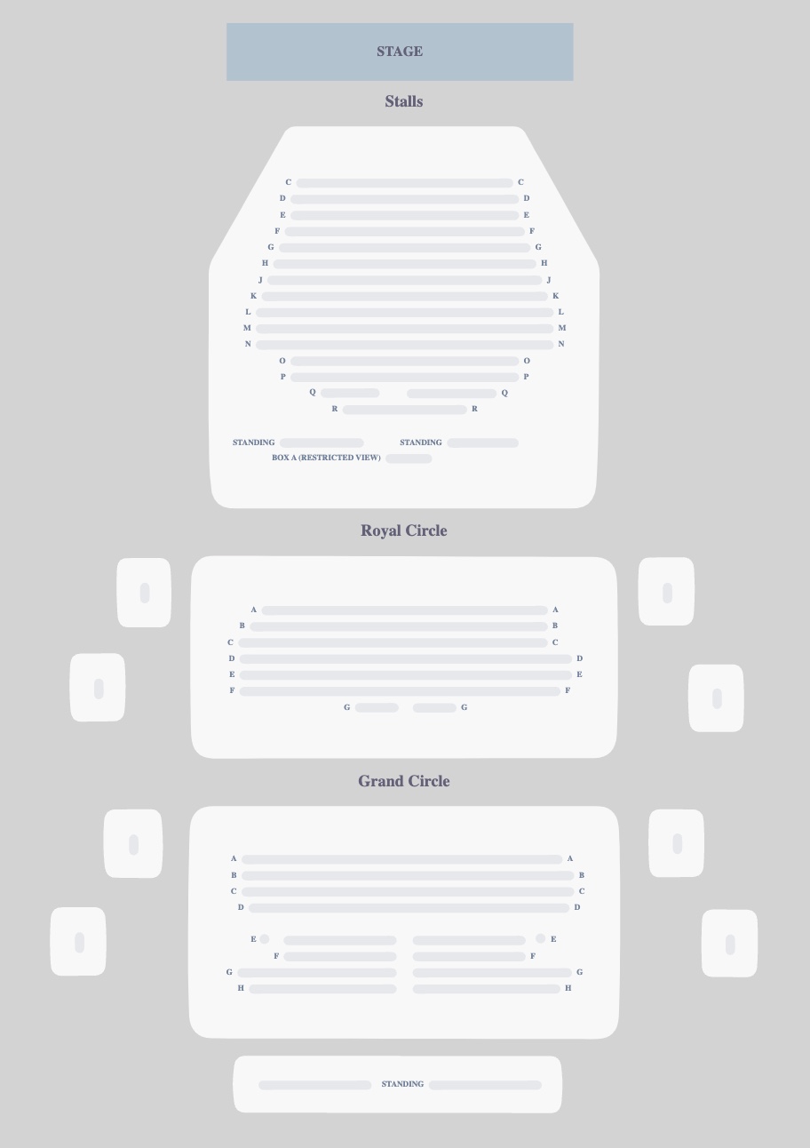 Seating plan for Inter Alia at Wyndham's Theatre