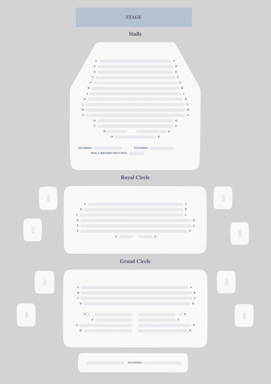 Wyndham's Theatre seating plan