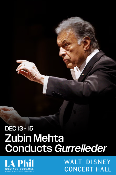 Zubin Mehta Conducts Gurrelieder Schoenberg at 150 Festival show poster