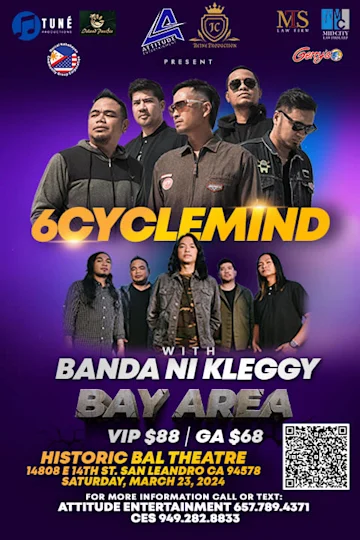 6CYCLEMIND with Banda ni Kleggy US Tour 2024 Tickets