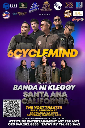 6CYCLEMIND with Banda ni Kleggy US Tour 2024 Tickets