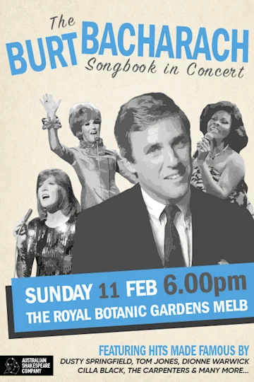 The Burt Bacharach Songbook - In Concert presented by The Australian Shakespeare Company Tickets