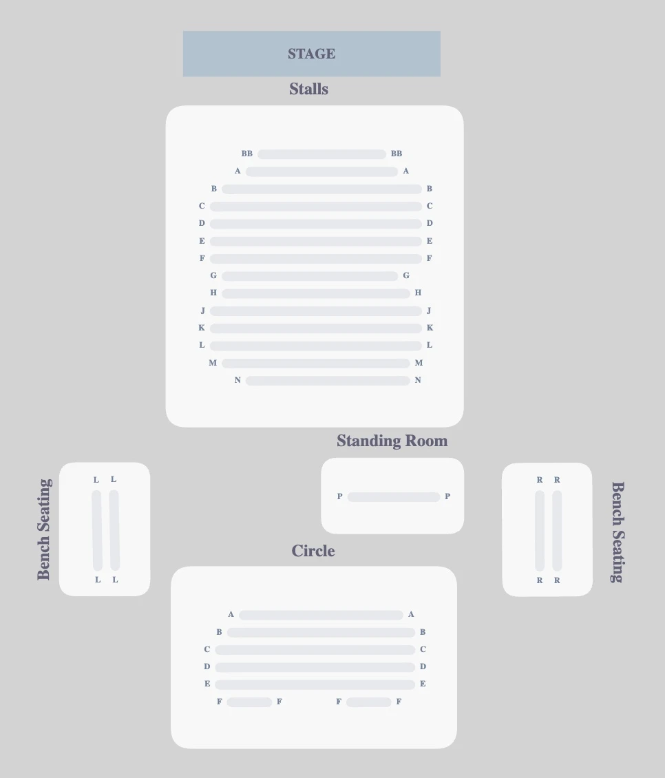 Arts Theatre seating plan