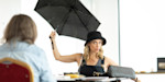 Photo credit: Lisa Dwan in Happy Days (Photo by Helen Maybanks)