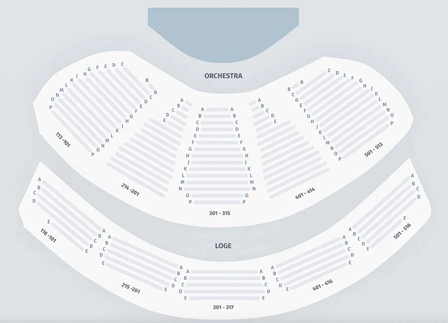 Vivian Beaumont Theater - Lincoln Center Theater seating plan