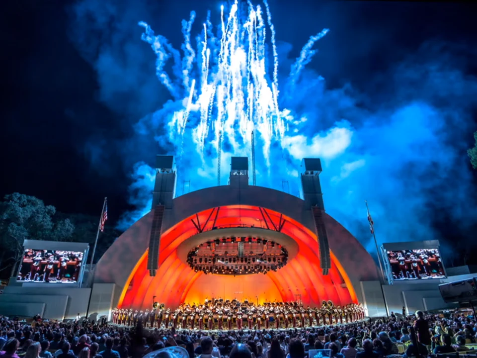 Production shot of Tchaikovsky Spectacular with Fireworks in Los Angeles.