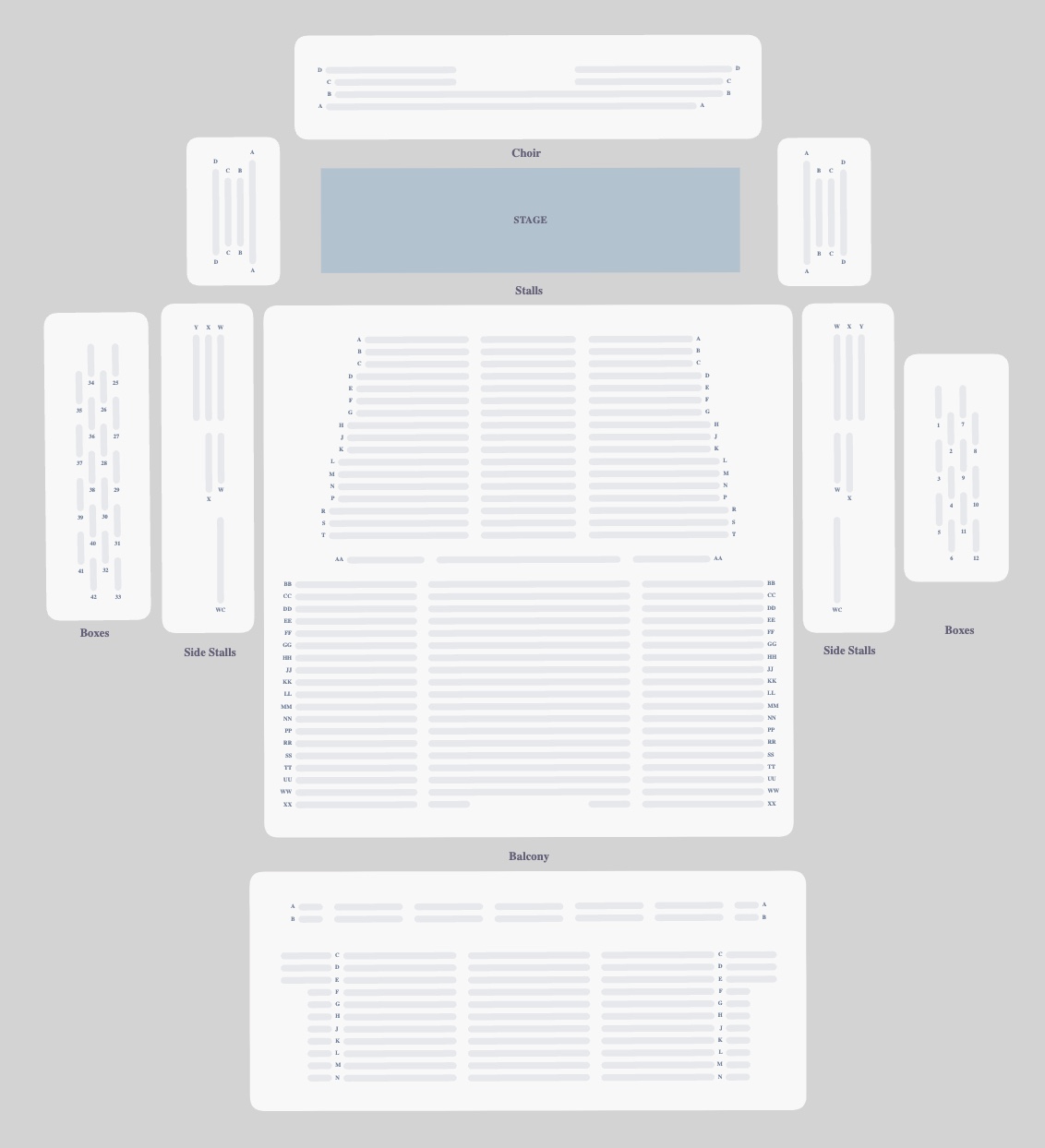 Seating plan for Bluey's Big Play at Royal Festival Hall - Southbank Centre