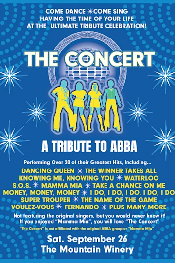 The Concert: A Tribute to ABBA tickets