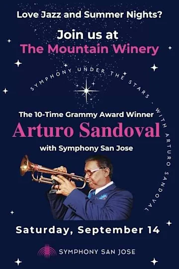 Arturo Sandoval with Symphony San Jose tickets