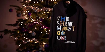 Photo credit: The Show Must Go On Hoodie (Photo courtesy of RAW PR)