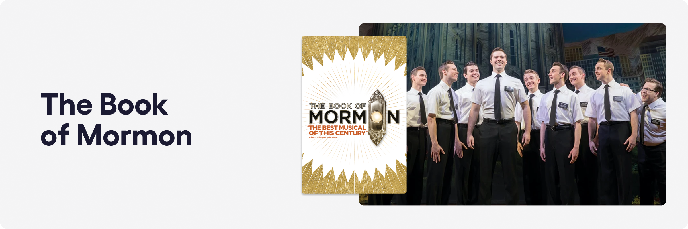 Recommended Shows - The Book of Mormon