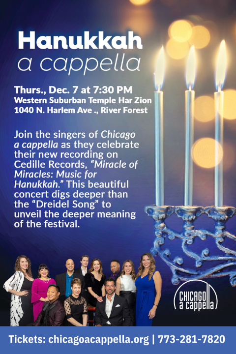 Hanukkah a cappella -  River Forest in Chicago