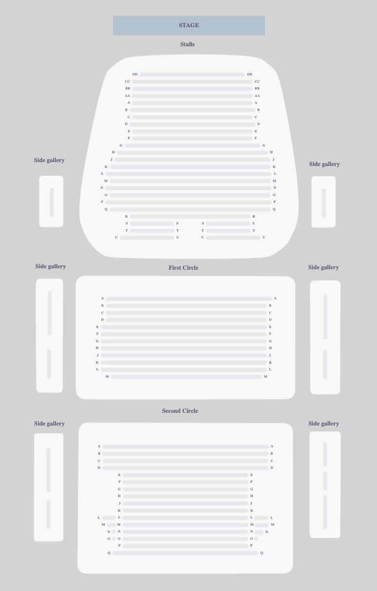 Seating plan for This Is Rambert at Sadler's Wells