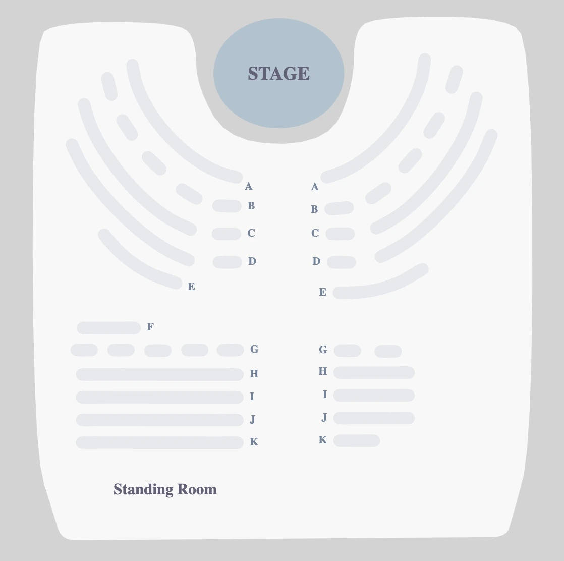 Théâtre XIV seating plan