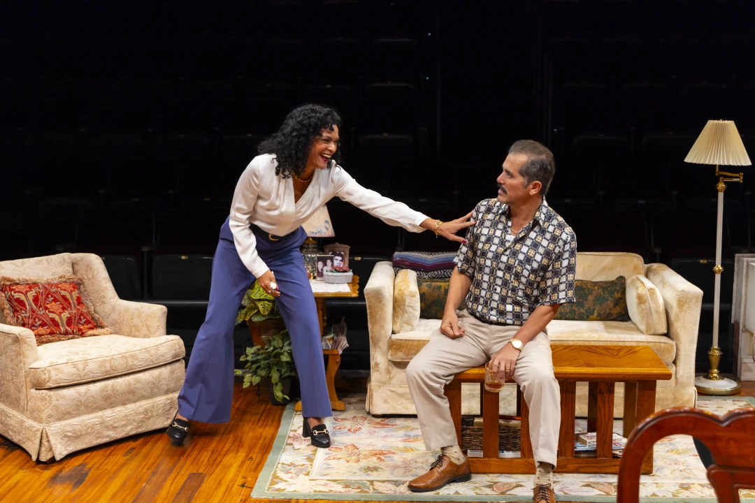 Rosa Arredondo and John Leguizamo onstage in "The Other Americans". Photo by T. Charles Erickson Photography.