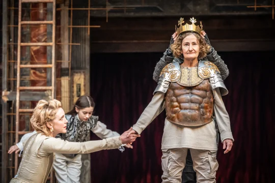 Production shot of Richard III at Shakespeare's Globe in London