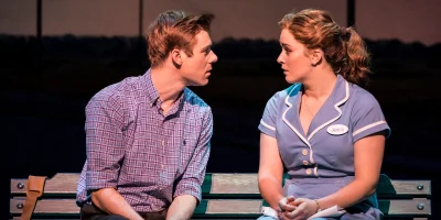 Photo credit: David Hunter and Lucie Jones in Waitress (Photo by Johan Persson)