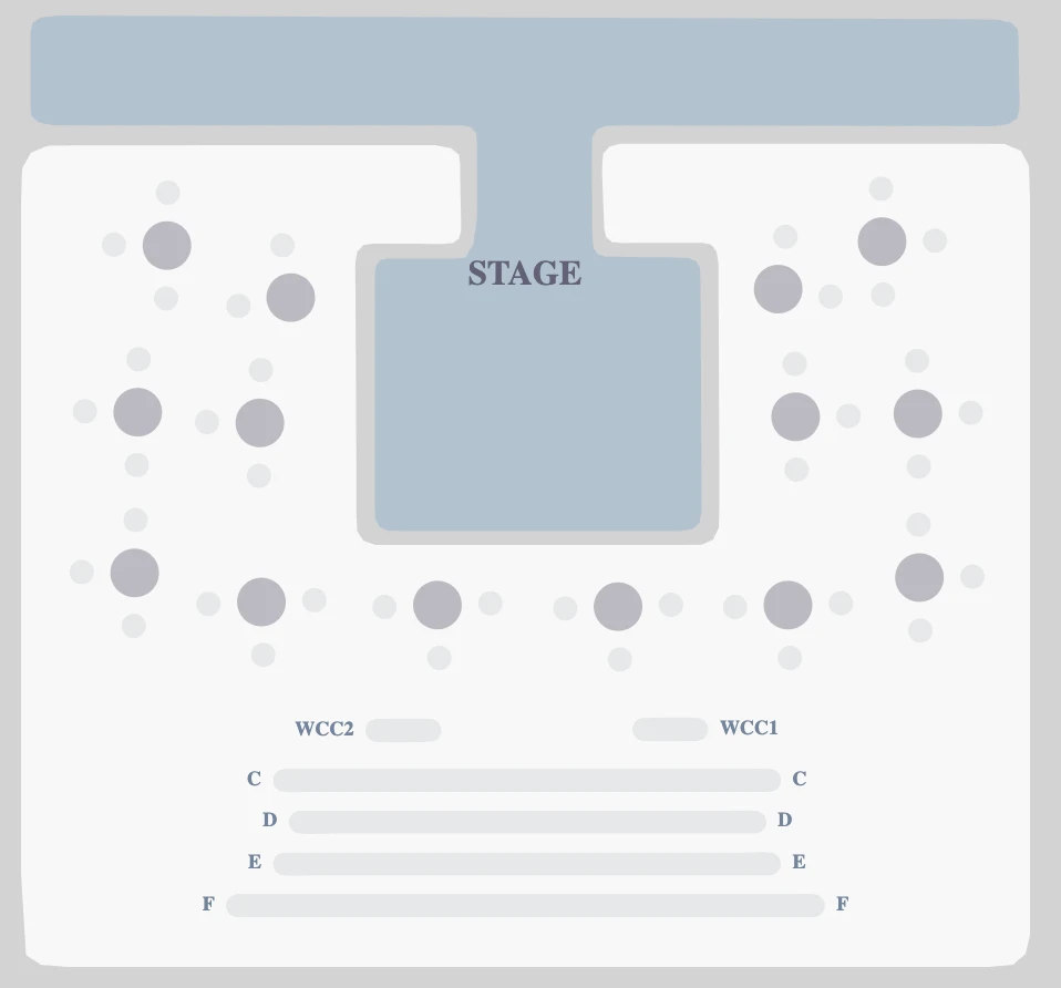 The Robert W. Wilson MCC Theater Space seating plan