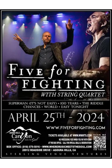 Five For Fighting with String Quartet Tickets