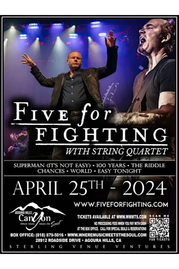 Five For Fighting with String Quartet tickets