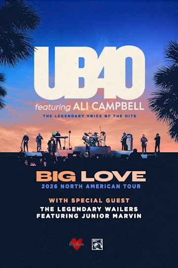 UB40-Featuring Ali Campbell with special guest the Legendary Wailers featuring Junior Marvin tickets