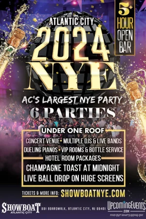 New Year's Eve in Atlantic City - AC's Biggest Party at the Showboat Hotel Tickets
