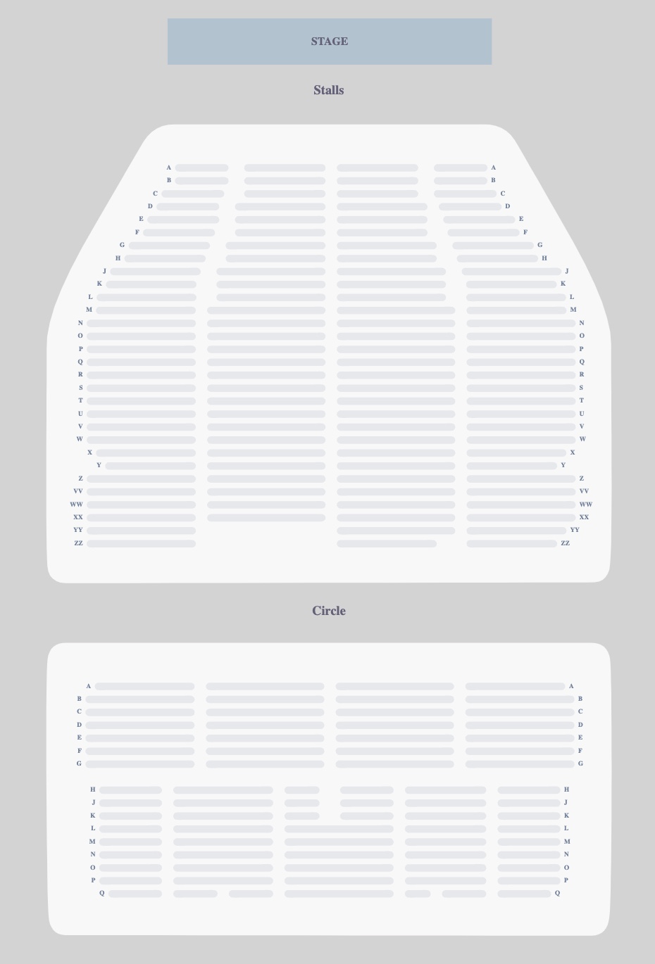 Seating plan for The Devil Wears Prada at Dominion Theatre