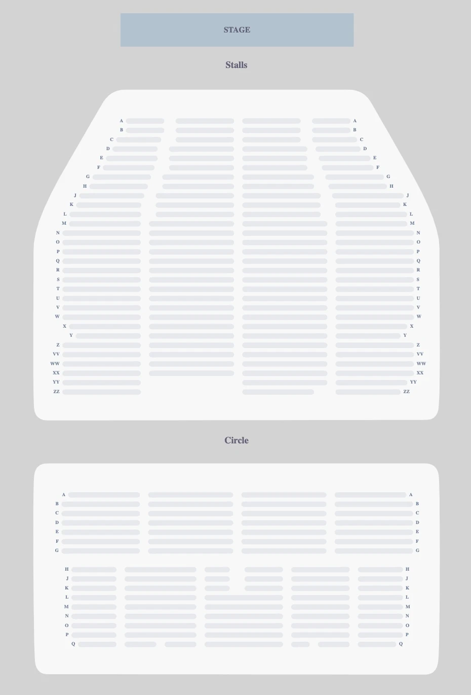 Dominion Theatre seating plan