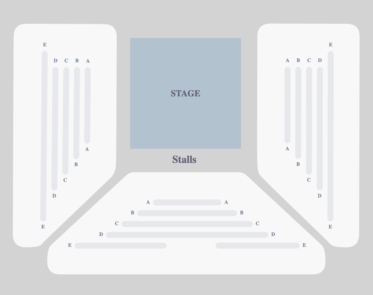 Seating plan for Beautiful Little Fool at Southwark Playhouse Borough