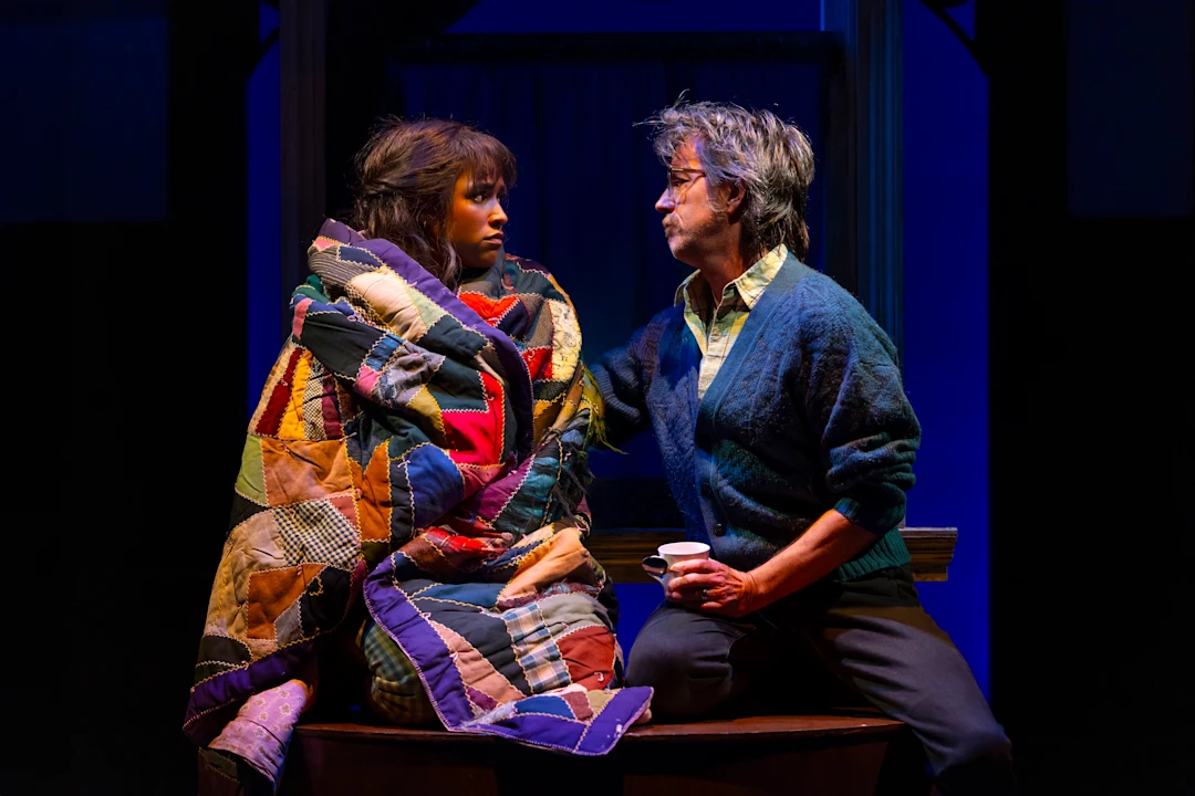 Taylor Iman Jones (Meg) and Jon Patrick Walker (Father) in A Wrinkle in Time at Arena Stage at the Mead Center for American Theater running June 12 – July 20, 2025.