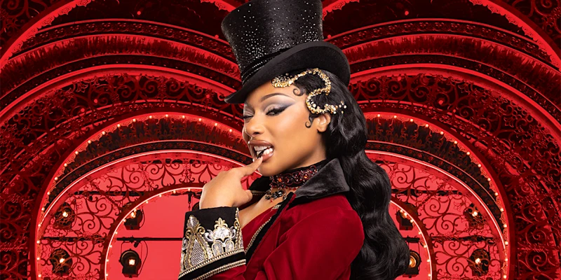 Megan Thee Stallion and Kelsie Watts in Moulin Rouge! The Musical