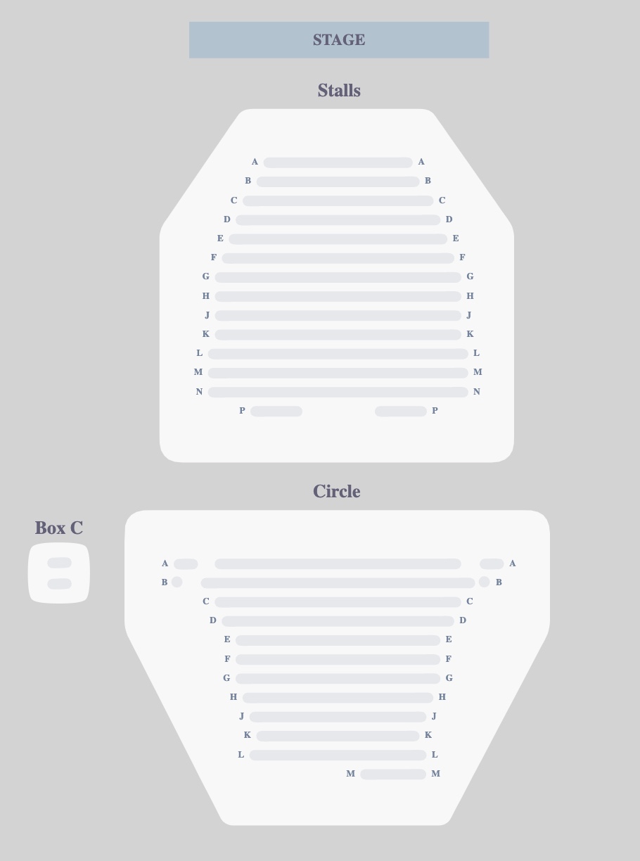 Seating plan for Paranormal Activity at Ambassadors Theatre