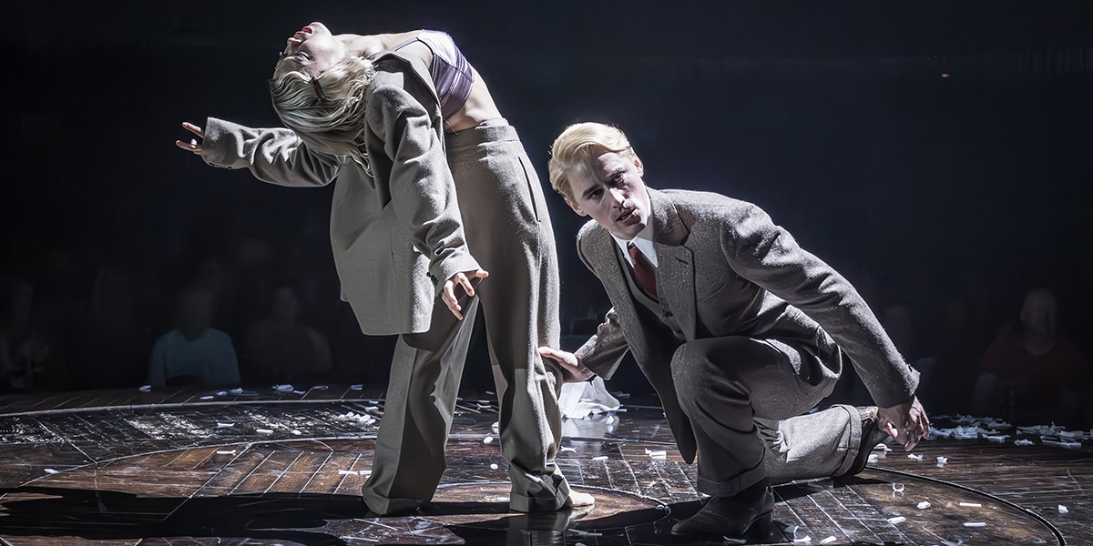 CABARET 1200 LT Eva Noblezada (Sally Bowles) and Reeve Carney (Emcee). Photo Marc Brenner (1)
