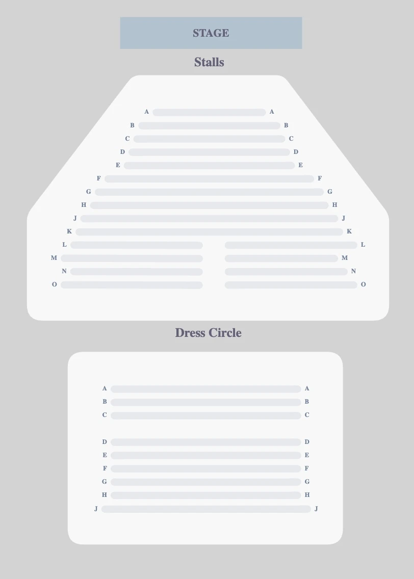 Duchess Theatre seating plan