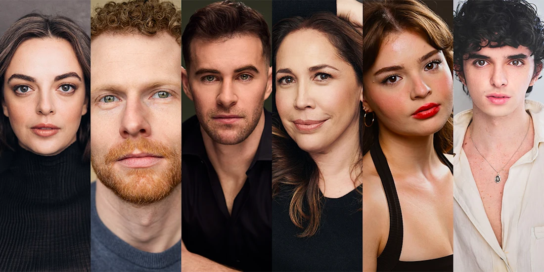 A lineup of six people of varying ages and backgrounds, all facing forward and posing for professional headshots against neutral backgrounds.