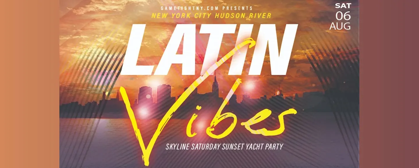 NYC Latin Vibes Yacht Party Cruise