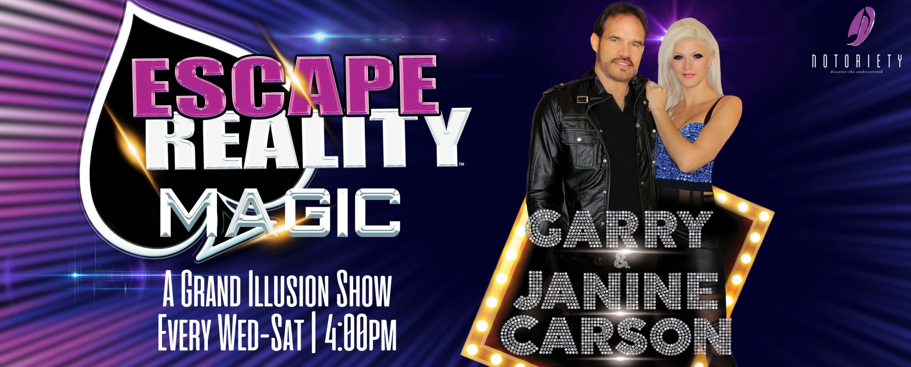 Escape Reality Magic of Garry & Janine Carson: What to expect - 1