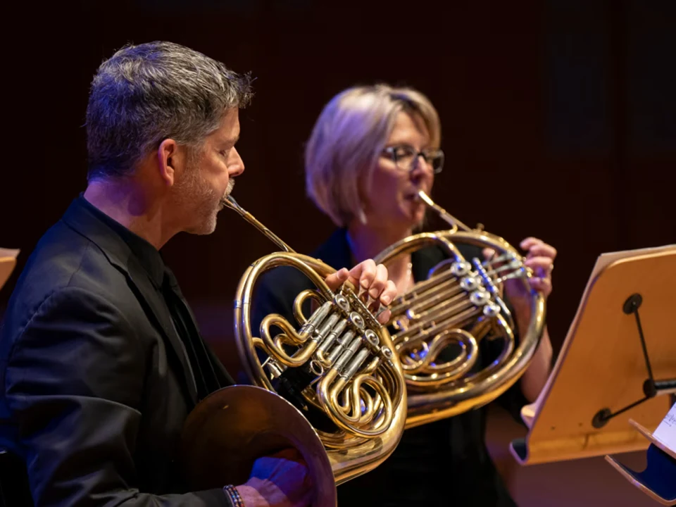 Production shot of Intimate Schoenberg in Los Angeles.