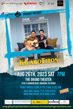 Kilabotitos - Ogie Alcasid & Ian Veneracion Tickets