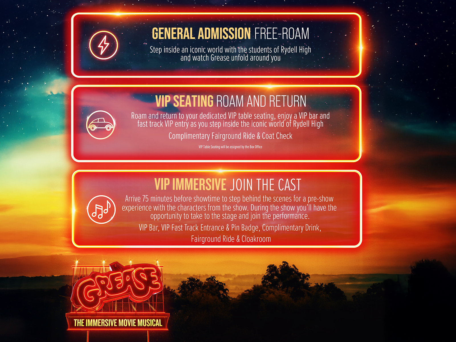 Grease: The Immersive Movie Musical: What to expect - 1