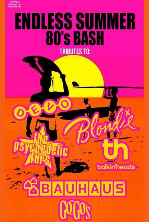 DEVO, Blondie, The Psychedelic Furs, Talking Heads, Bauhaus, Gogo's Tribute show poster