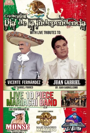 Vicente Fernandez, Juan Gabriel Tribute with 10 Piece Mariachi Band Tickets