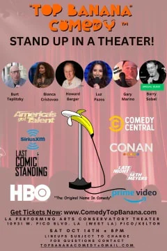 Top Banana Stand Up Comedy in a West la Theater! Tickets