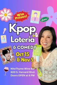 Kpop Loteria & Comedy with Tina Kim Tickets