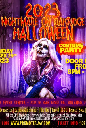 [Poster] Nightmare on Oak Ridge Halloween Costume Dinner Party 35310