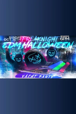 Freaknight EDM Halloween Yacht Cruise - Skyport Marina Jewel Yacht