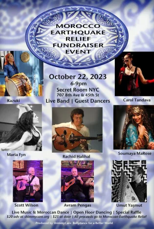 Live Moroccan Music & Bellydance | Moroccan Earthquake Relief Fundraiser Tickets